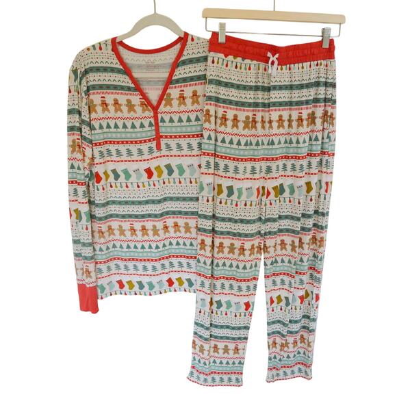 Little Sleepies Other - Little Sleepies Women's Pajamas Fair Isle Gingerbread Size M/L (READ) Christmas